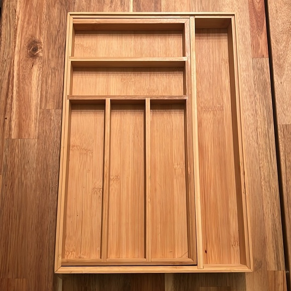 Brightroom Bamboo 7 Compartment Expandable Draw Organizer - Picture 6 of 9